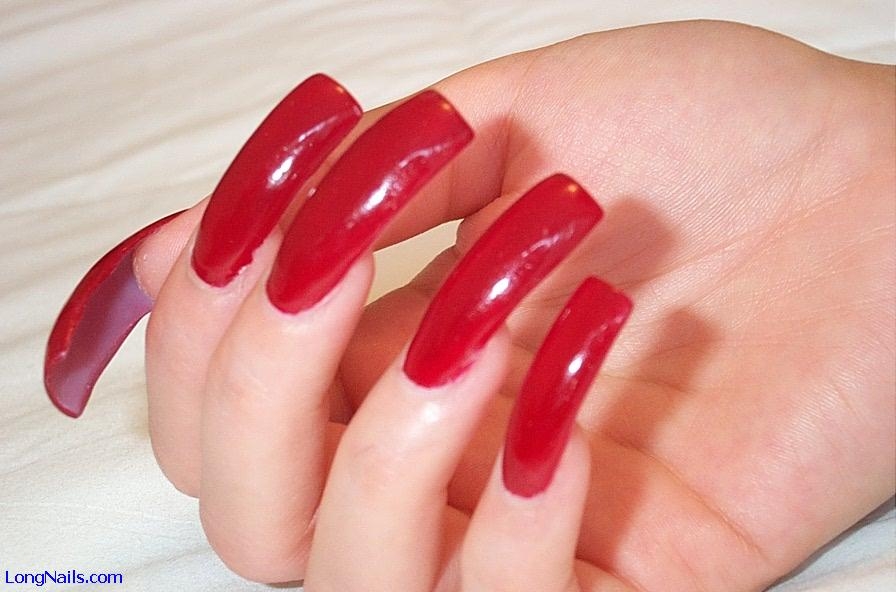Long Red Nails - wide 6